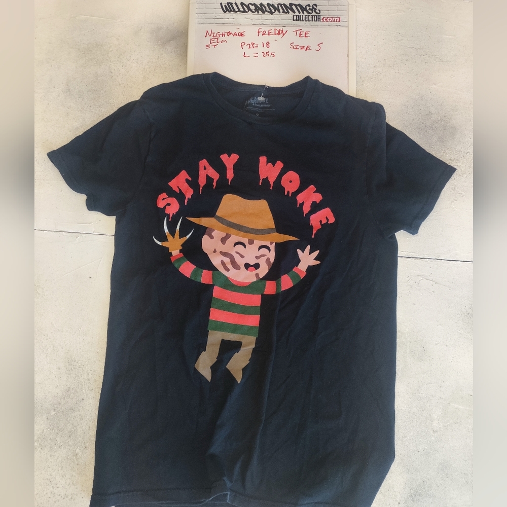 Freddy Kruger "stay woke" Tee size small